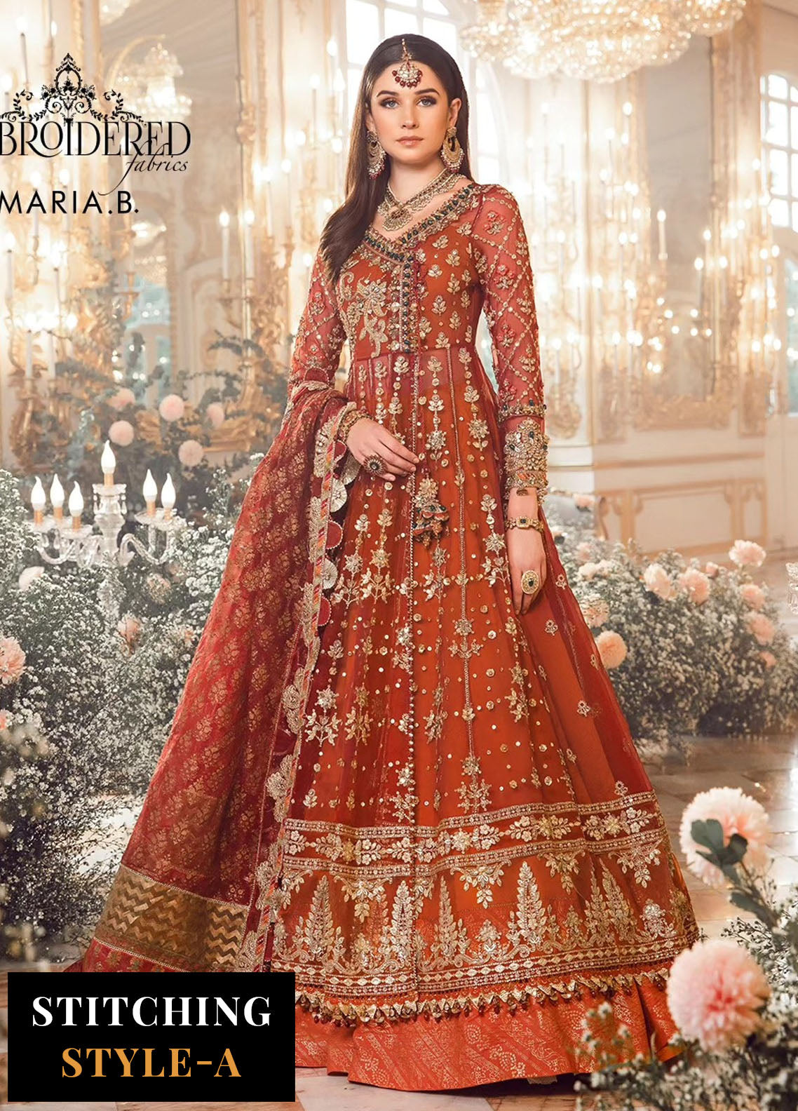 Mbroidered By Maria B Unstitched Wedding Edition 2023 D5
