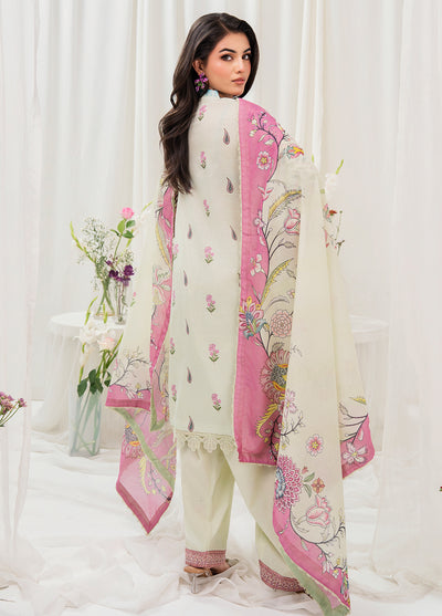 Meerak Pret Embroidered Lawn 3 Piece Suit Gardian