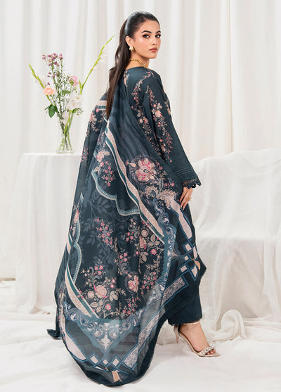 Meerak Pret Embroidered Lawn 3 Piece Suit Lamis