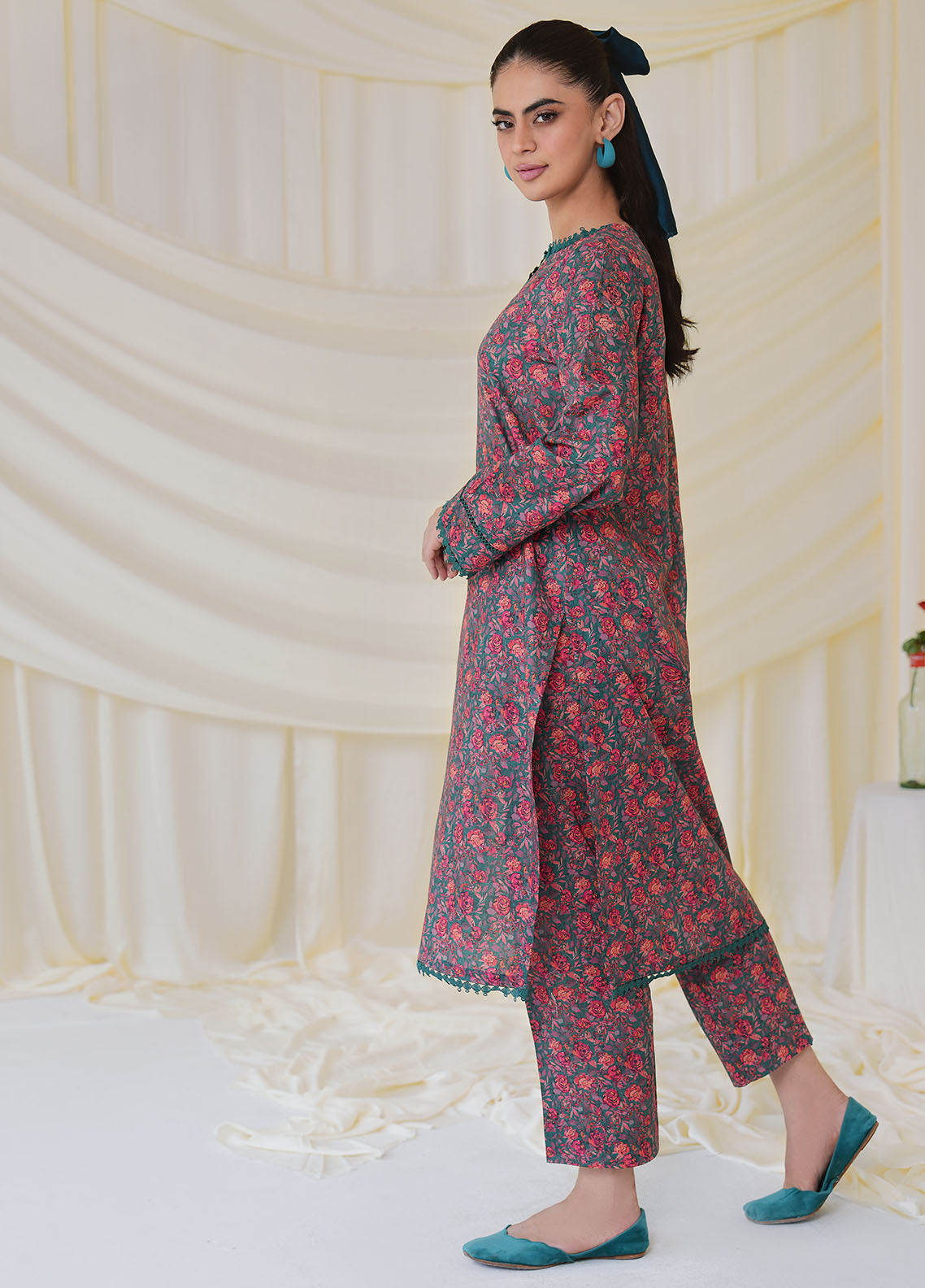 Meerak Pret Printed 2 Piece Suit D-20 MK