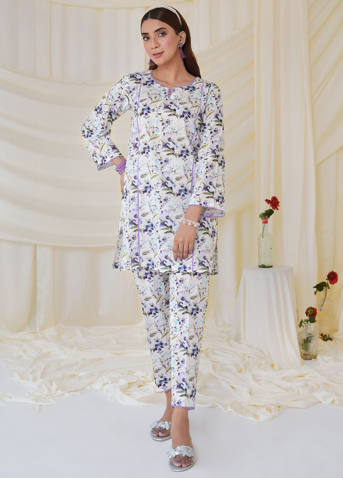 Meerak Pret Printed 2 Piece Suit MSL-CO-07