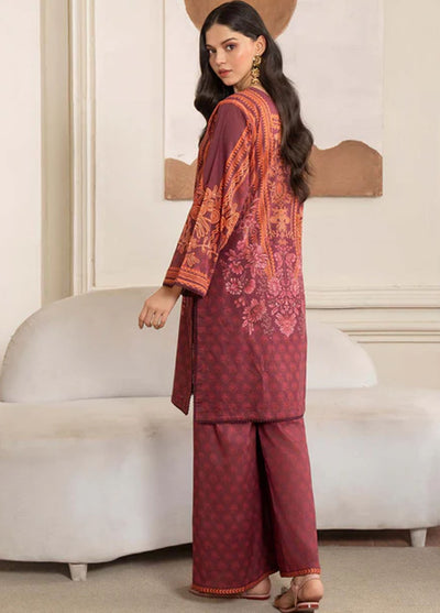 Meerak Pret Printed Lawn 2 Piece Suit Begonia