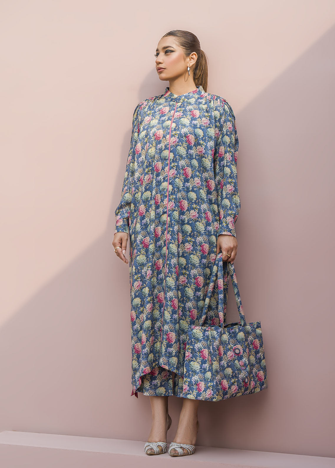 Meerak Pret Printed Raw Silk 2 Piece Suit Gemmy