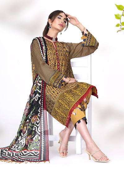 Meerak Charming Charlotte Unstitched Collection 2023 Ralli