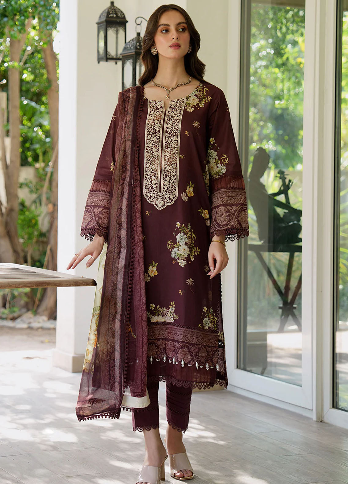 Meerak Unstitched Summer Wine Drop 2 2024 Maya