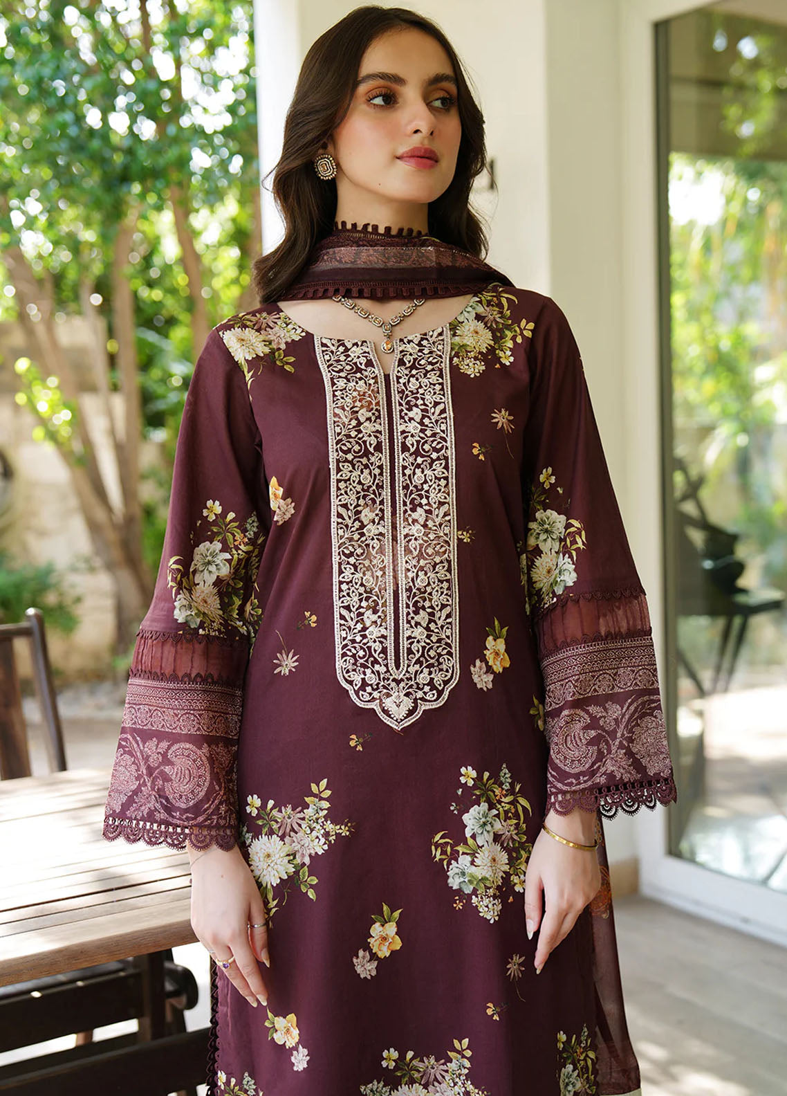 Meerak Unstitched Summer Wine Drop 2 2024 Maya