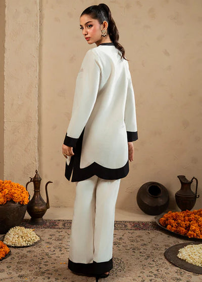 Meeral Pret Plain Raw Silk 2 Piece Suit SOL-001-V2