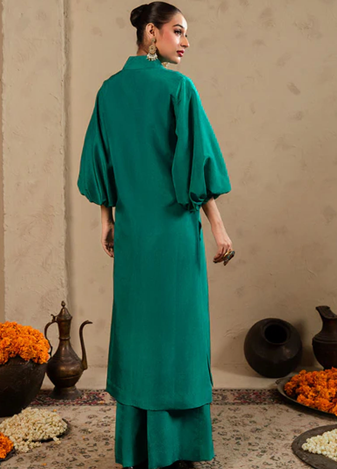 Meeral Pret Plain Raw Silk 2 Piece Suit SOL-004-V2