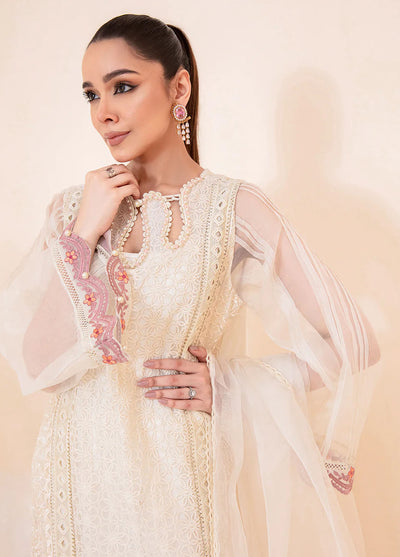 Mehak Yaqoob Pret Embroidered Raw Silk 3 Piece Suit Camilia