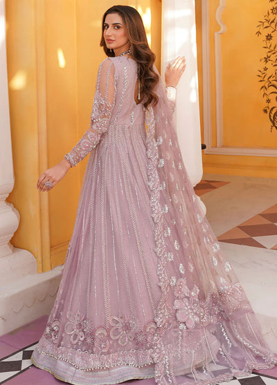 Mehak Yaqoob Pret Embroidered Net 3 Piece Suit Iris