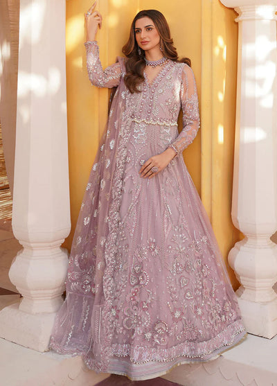 Mehak Yaqoob Pret Embroidered Net 3 Piece Suit Iris