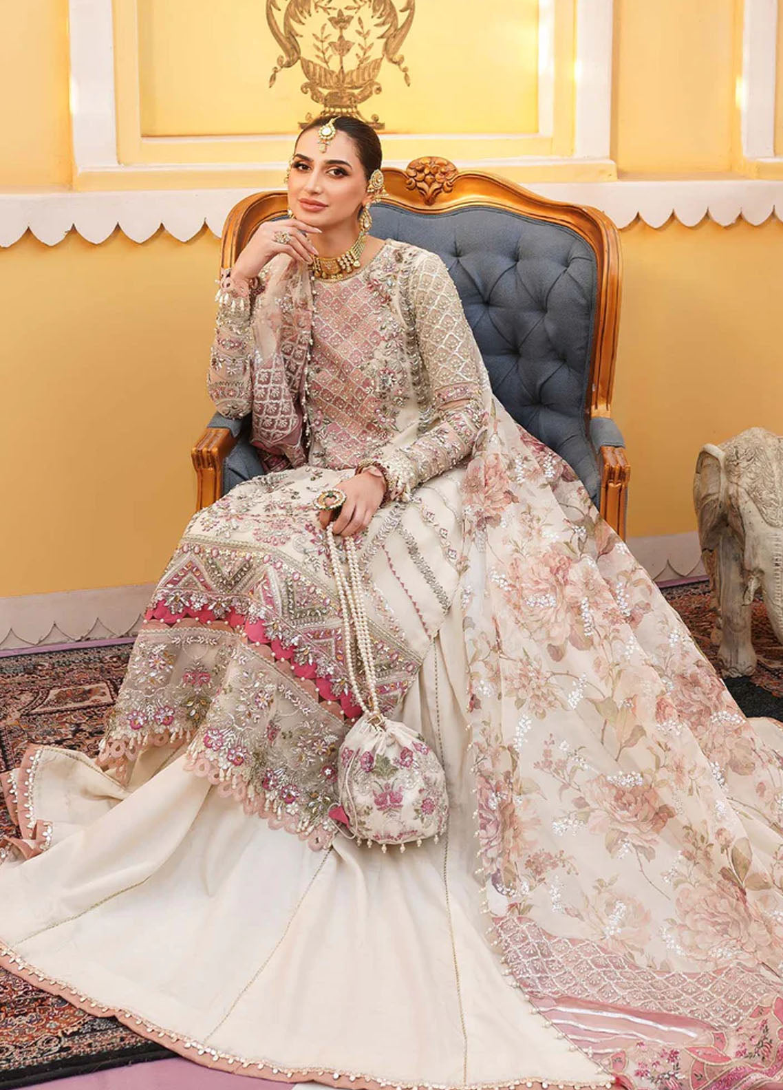 Mehak Yaqoob Pret Embroidered Organza 3 Piece Suit Venice