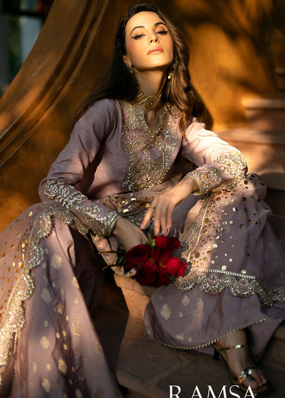 Mehak Yaqoob Pret Embroidered Raw Silk 3 Piece Suit Ramsa