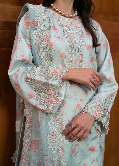 Mehak Yaqoob Pret Embroidered Raw Silk 3 Piece Suit Reya