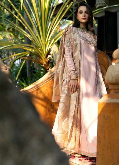 Mehak Yaqoob Pret Embroidered Raw Silk 3 Piece Suit Sivana