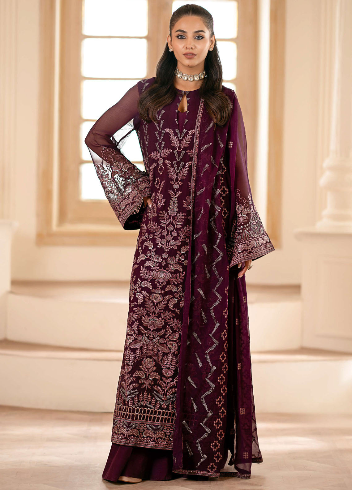 Meharbano By Kuch Khas Unsticthed Formal Collection 2024 K-1609 Caleste