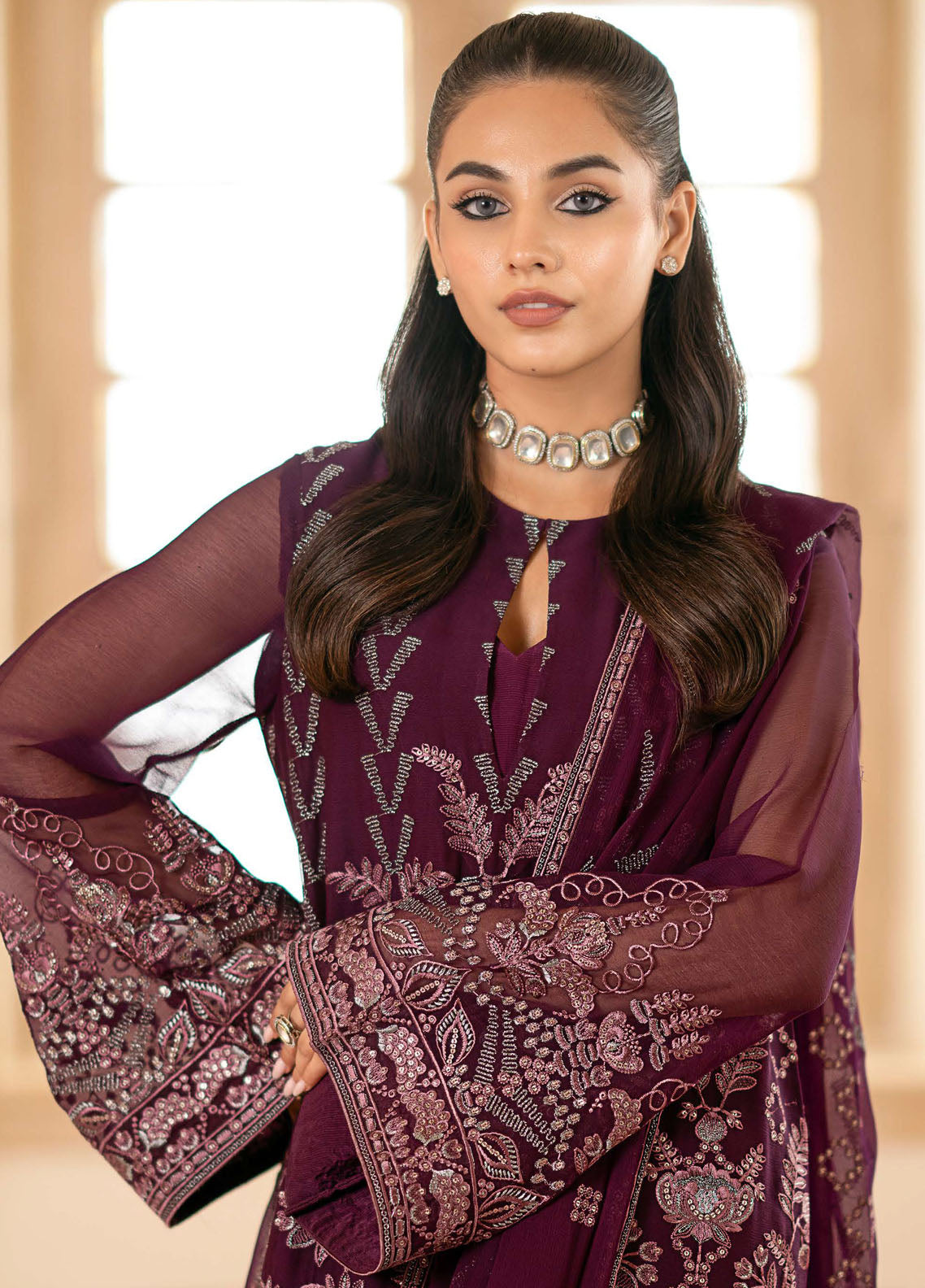 Meharbano By Kuch Khas Unsticthed Formal Collection 2024 K-1609 Caleste