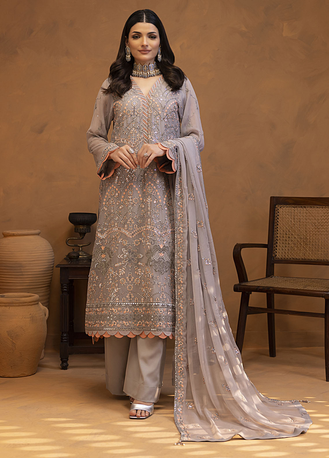 Mehar by Shamooz Unstitched Festive Collection 2024 SU-115 Valia