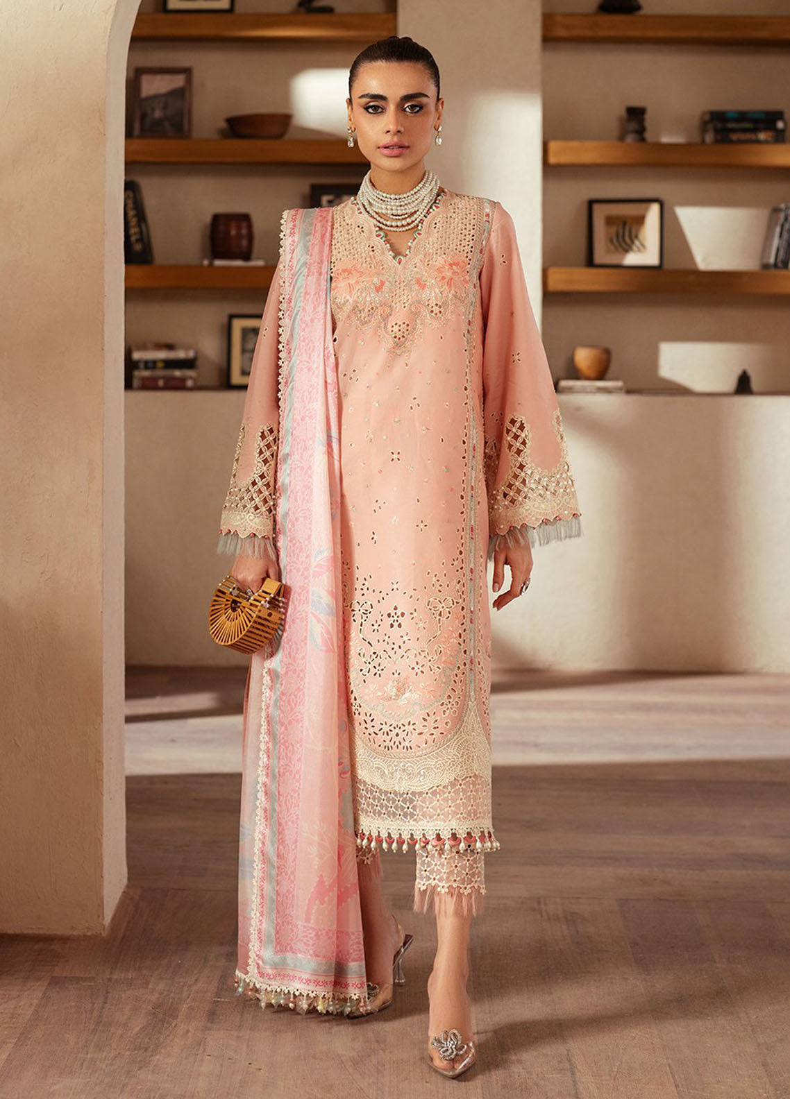 Mehroze by Bin Ilyas Embroidered Lawn Suit Unstitched 3 Piece BI25MS 91 B