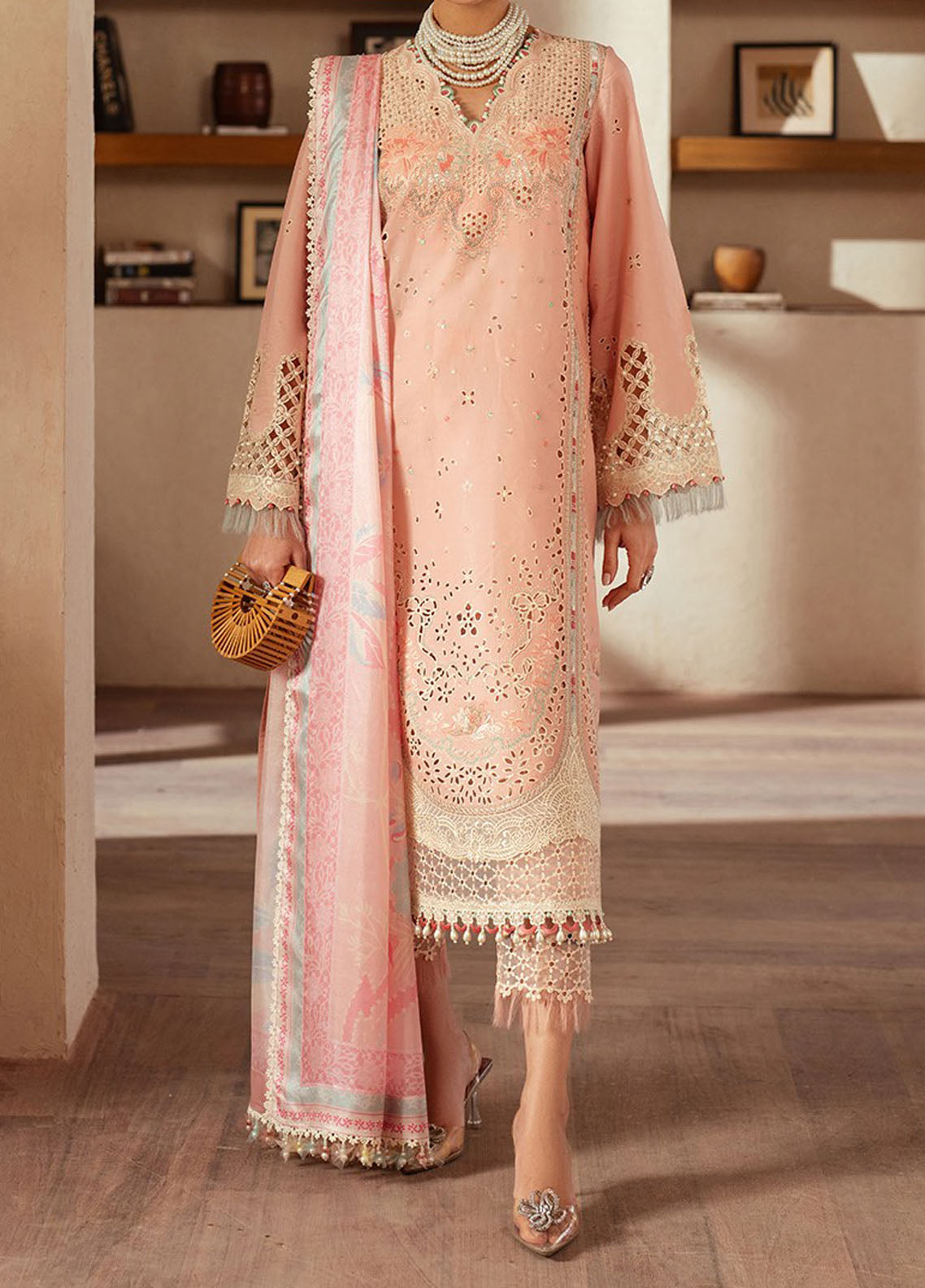 Mehroze by Bin Ilyas Embroidered Lawn Suit Unstitched 3 Piece BI25MS 91 B