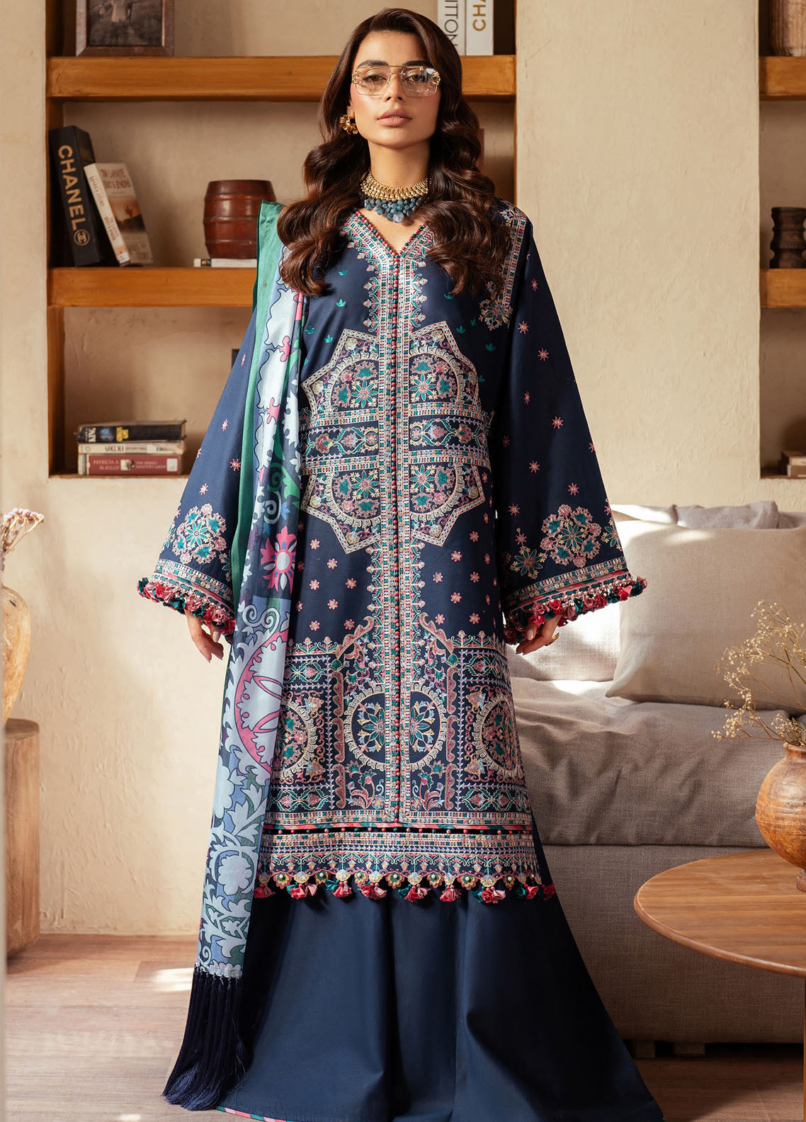 Mehroze by Bin Ilyas Embroidered Lawn Suit Unstitched 3 Piece BI25MS 92 B