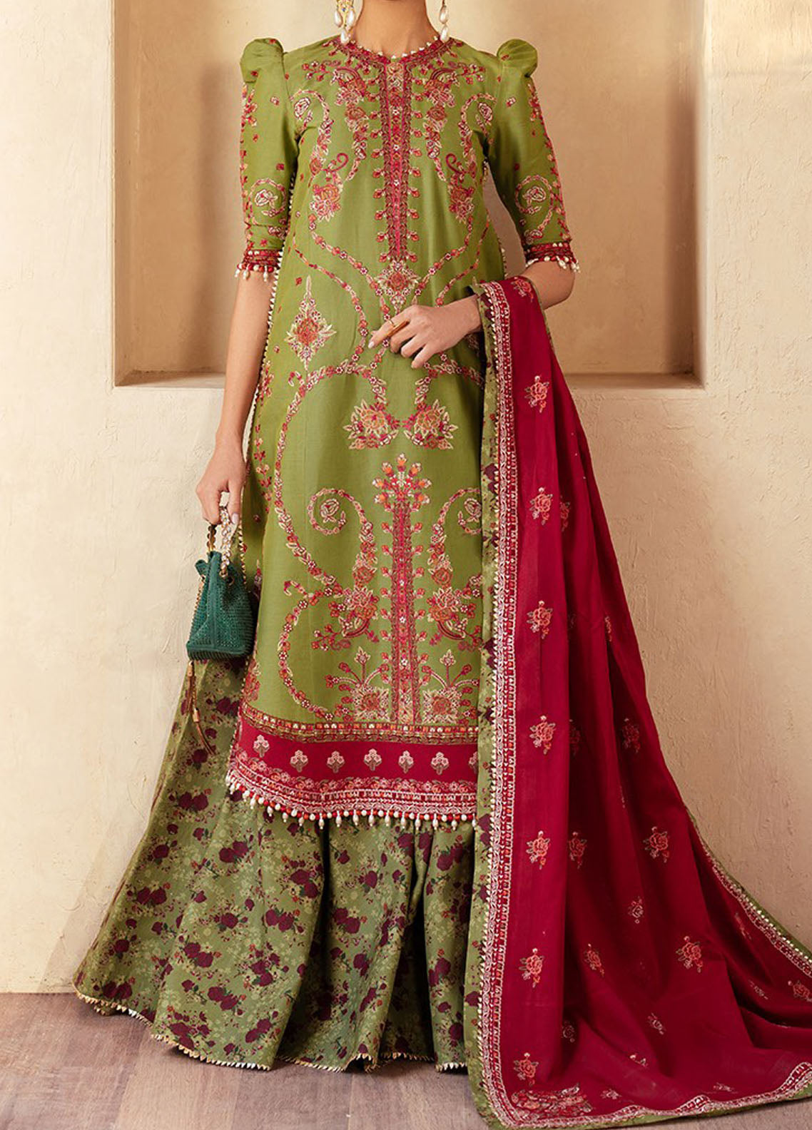 Mehroze by Bin Ilyas Embroidered Lawn Suit Unstitched 3 Piece BI25MS 93 B