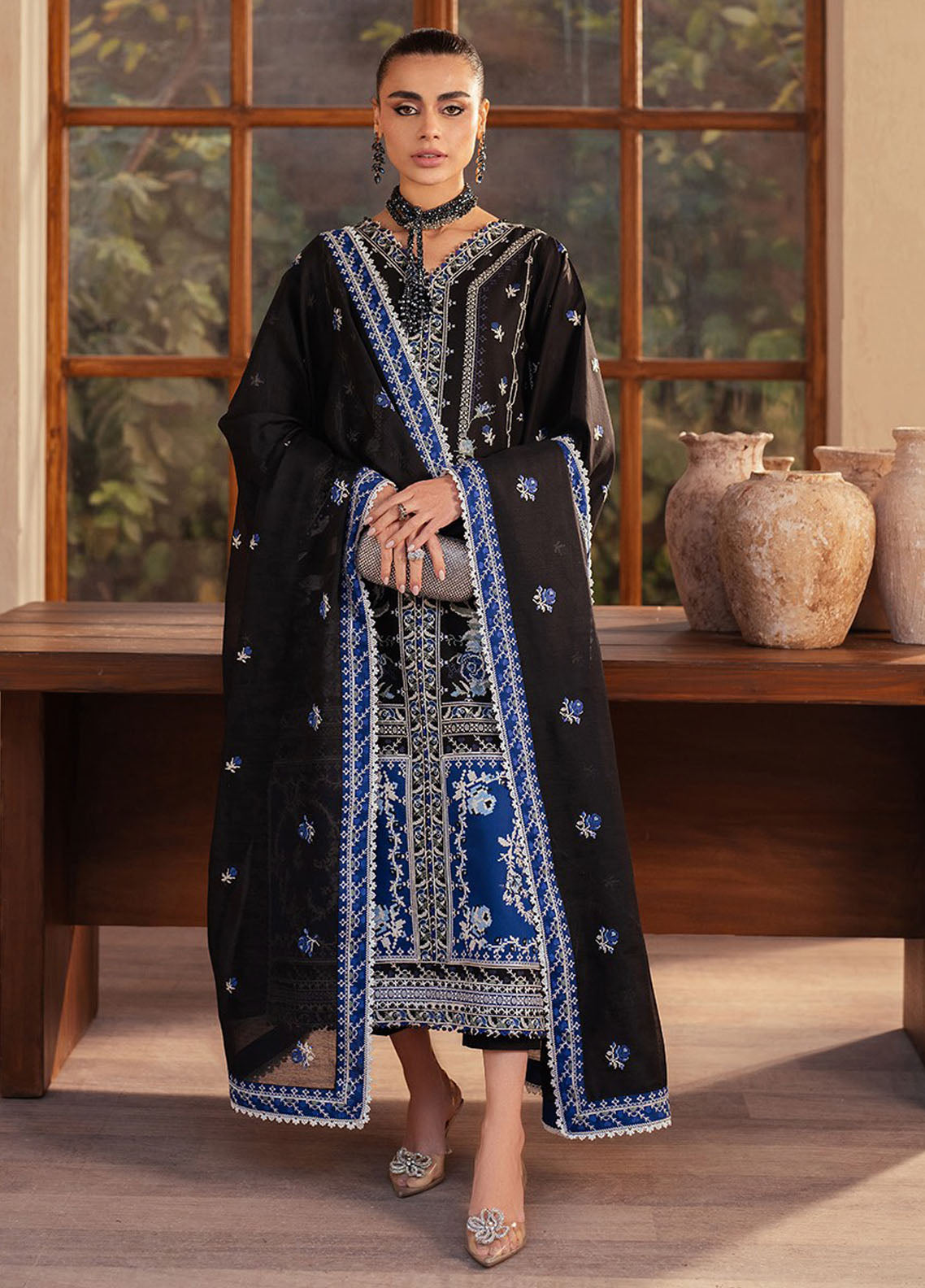 Mehroze by Bin Ilyas Embroidered Lawn Suit Unstitched 3 Piece BI25MS 95 B