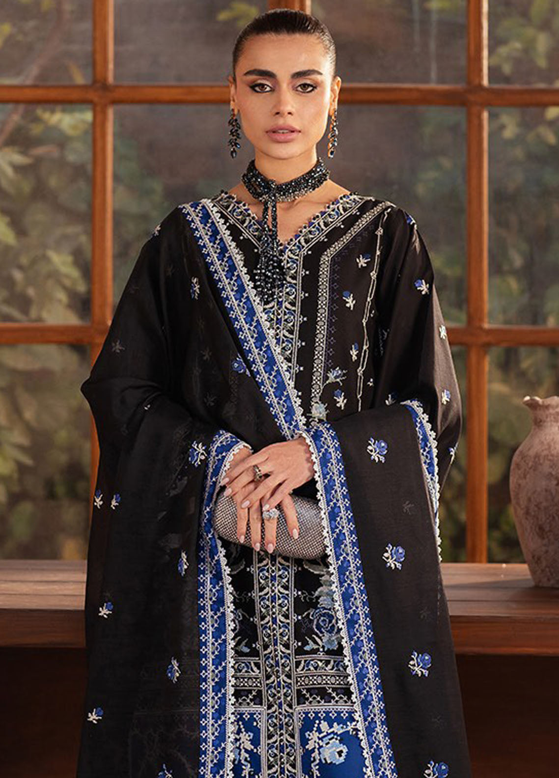 Mehroze by Bin Ilyas Embroidered Lawn Suit Unstitched 3 Piece BI25MS 95 B