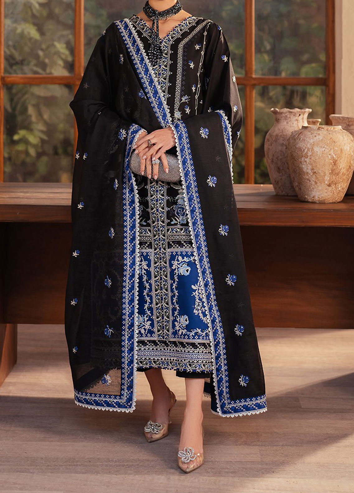 Mehroze by Bin Ilyas Embroidered Lawn Suit Unstitched 3 Piece BI25MS 95 B