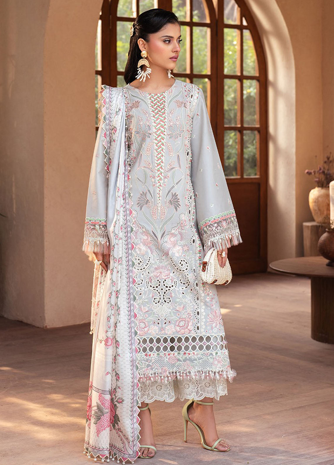 Mehroze by Bin Ilyas Embroidered Lawn Suit Unstitched 3 Piece BI25MS 97 A