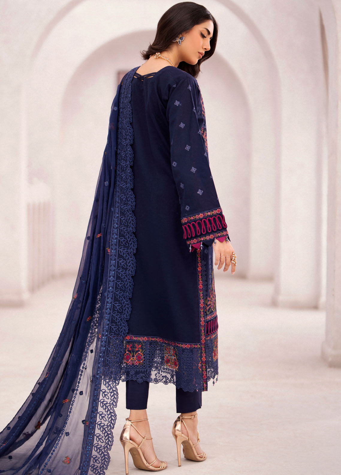 Mellisa By Emaan Adeel Unstitched Lawn Collection 2024 ME-01 Anne
