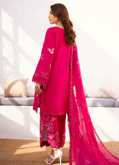 Mellisa By Emaan Adeel Unstitched Lawn Collection 2024 ME-04 Ash