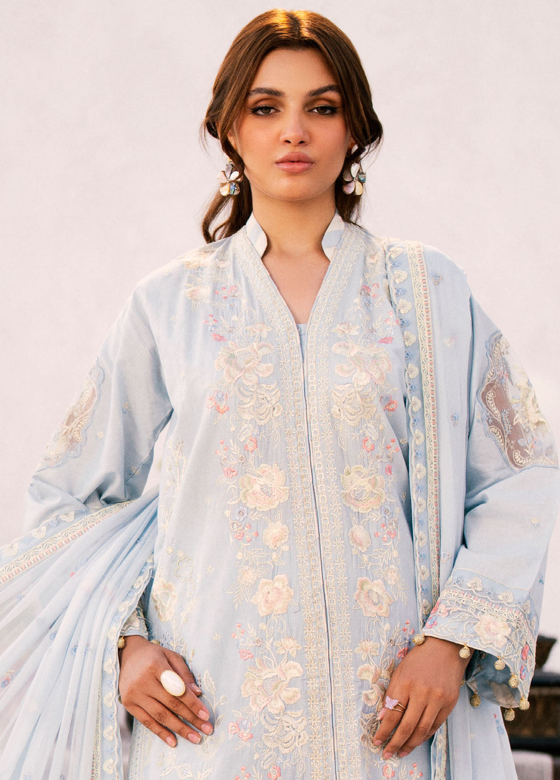 Mellisa By Emaan Adeel Unstitched Lawn Collection 2024 ME-08 Dora