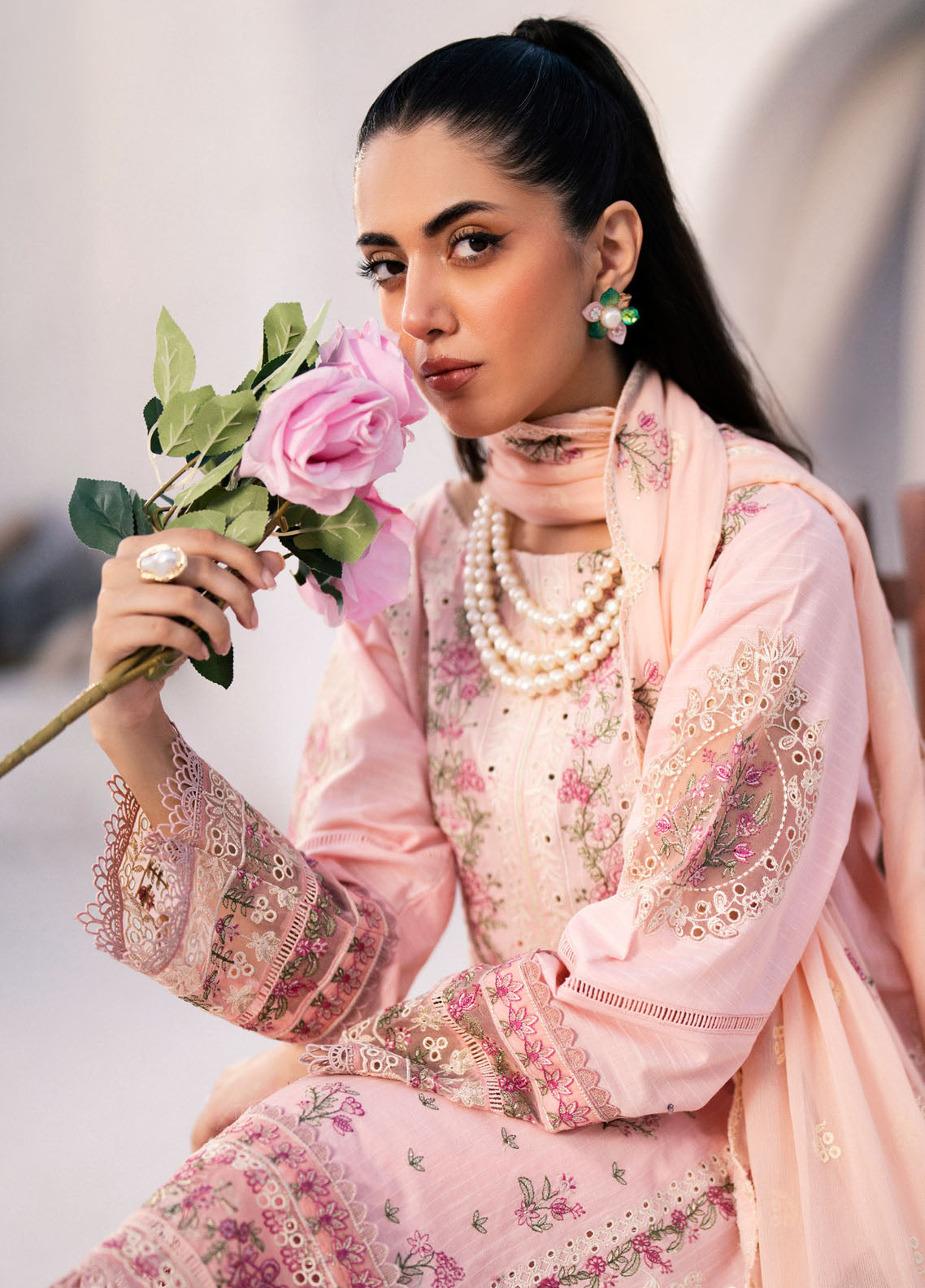 Mellisa By Emaan Adeel Unstitched Lawn Collection 2024 ME-09 Rhea