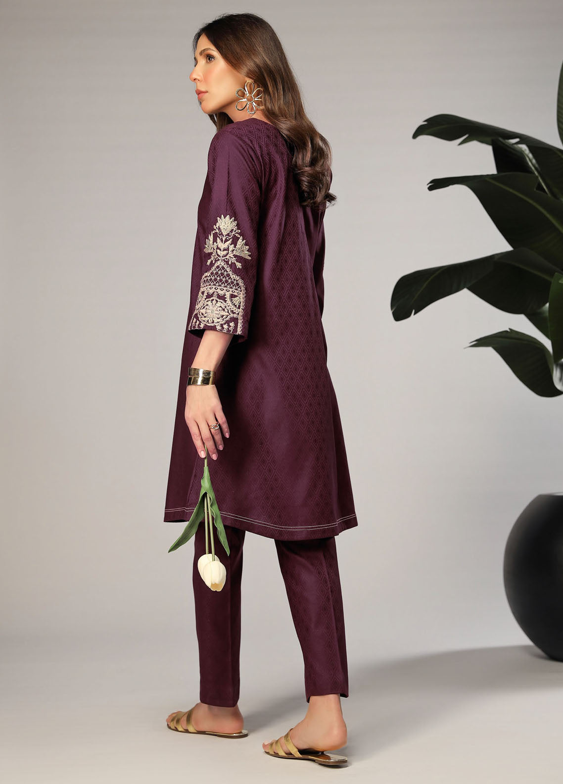 Shahzeb Textiles Pret Embroidered Jacquard 2 Piece Suit Daphne