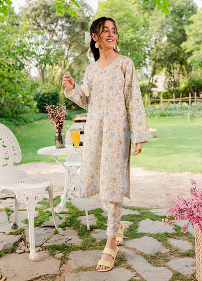 Naayas Pret Embroidered Lawn 2 Piece Suit NS23M Icemenia