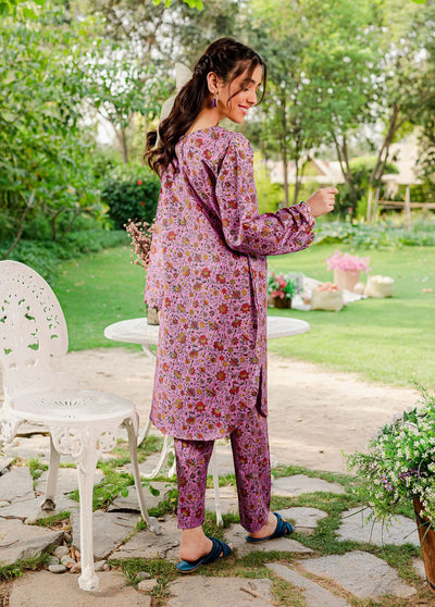Naayas Pret Embroidered Lawn 2 Piece Suit NS23M Lavender Garden