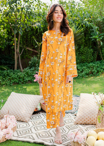 Naayas Pret Embroidered Lawn 2 Piece Suit NS23M Mango Tango