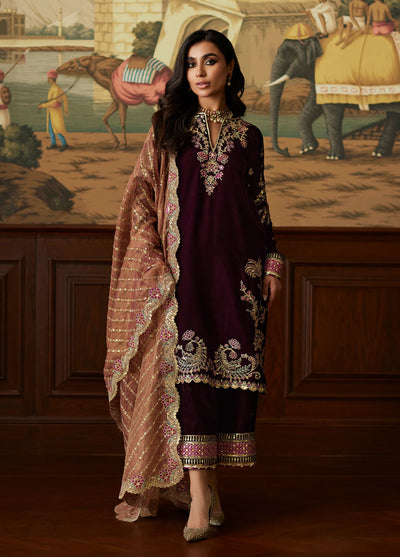 Mina Hasan Velvet Luxe Formals Collection 2024 Ayesha