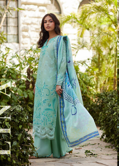 Mina Hasan Embroidered Lawn Suits Unstitched 3 Piece MNH25LL Lina