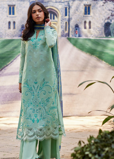 Mina Hasan Embroidered Lawn Suits Unstitched 3 Piece MNH25LL Lina