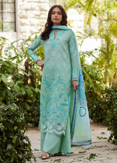 Mina Hasan Embroidered Lawn Suits Unstitched 3 Piece MNH25LL Lina