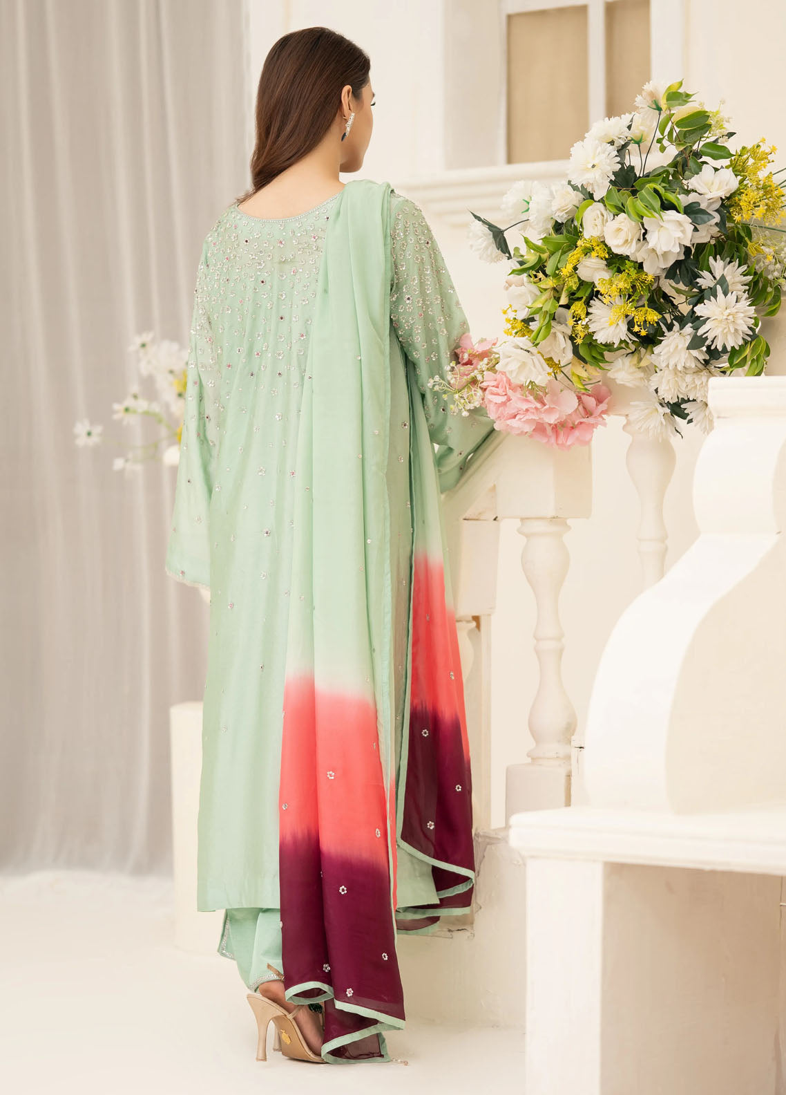Minha by Miras Pret Embroidered Silk 3 Piece Elva
