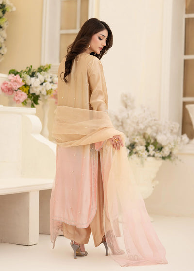 Minha by Miras Pret Embroidered Silk 3 Piece Lume