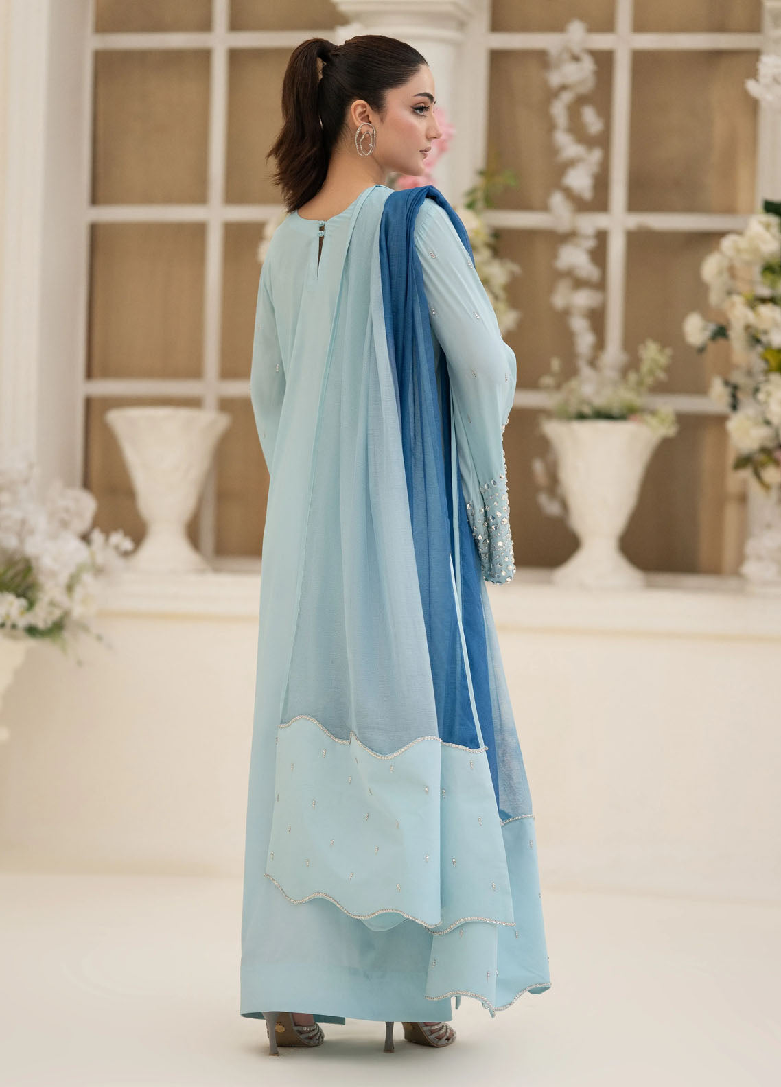 Minha by Miras Pret Embroidered Silk 3 Piece Nyri