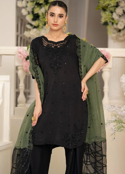 Minha by Miras Pret Embroidered Silk 3 Piece Veye