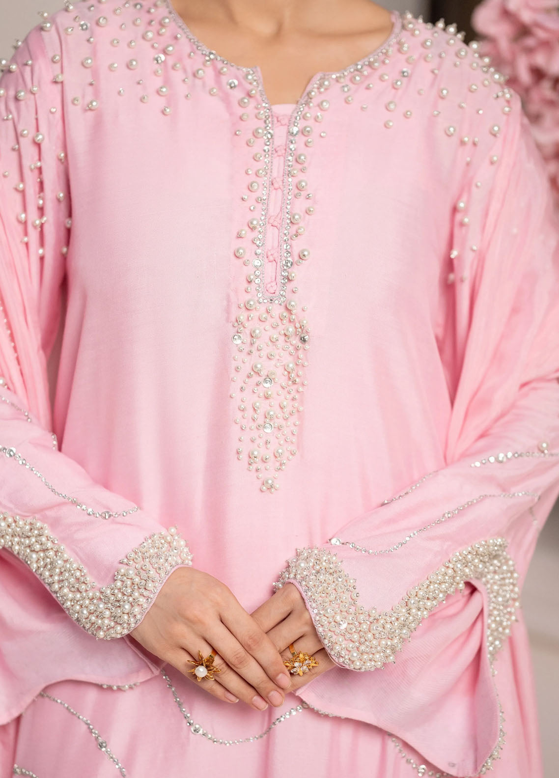 Minha by Miras Pret Embroidered Silk 3 Piece Zyne