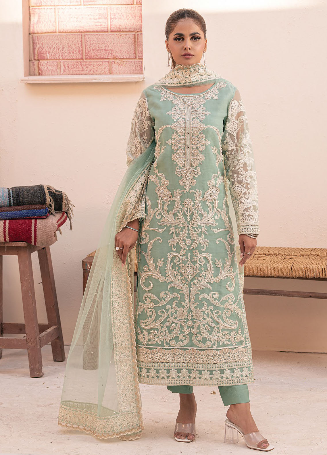 Miorah By House Of Nawab Unstitched Collection 2024 D-1 Irfa A