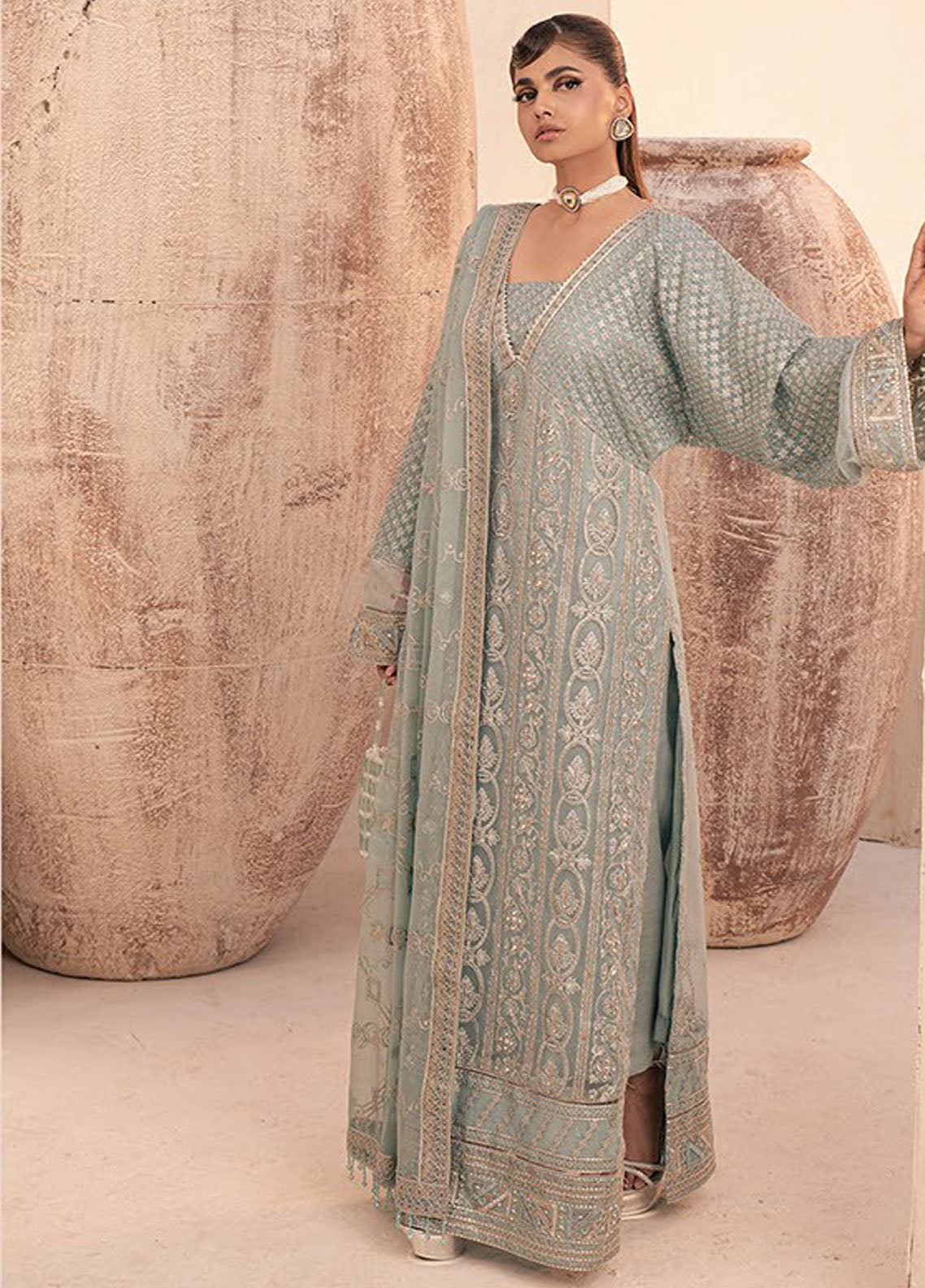 Miorah By House Of Nawab Unstitched Collection 2024 D-4 Ivaan A