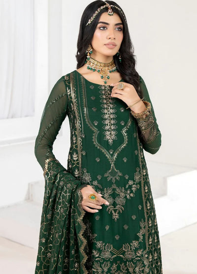 Mohagni Pret Embroidered Chiffon 3 Piece Suit MGP-13